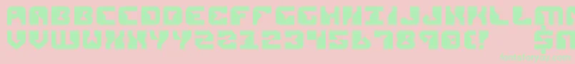 Rep2 Font – Green Fonts on Pink Background
