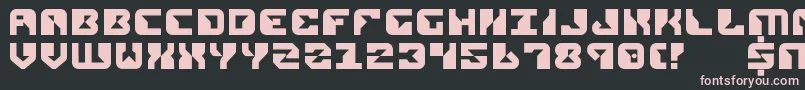 Rep2 Font – Pink Fonts on Black Background