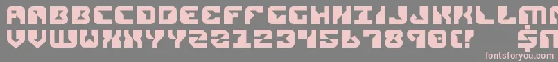 Rep2 Font – Pink Fonts on Gray Background