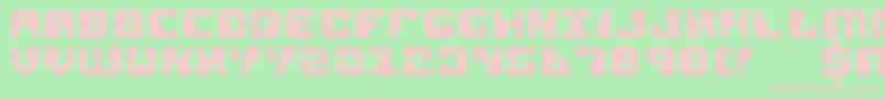 Rep2 Font – Pink Fonts on Green Background