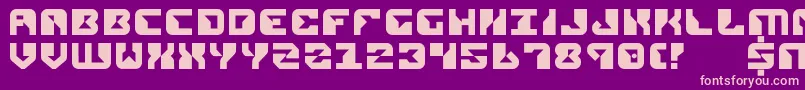 Rep2 Font – Pink Fonts on Purple Background