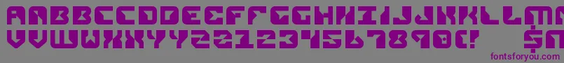 Rep2 Font – Purple Fonts on Gray Background