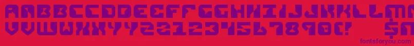 Rep2 Font – Purple Fonts on Red Background