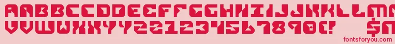 Rep2 Font – Red Fonts on Pink Background