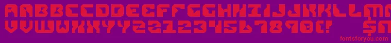 Rep2 Font – Red Fonts on Purple Background