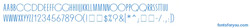 Шрифт OrgandaMn – синие шрифты