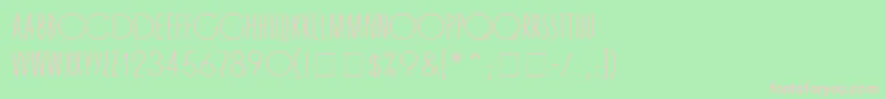 OrgandaMn Font – Pink Fonts on Green Background