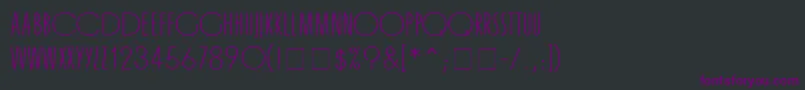 OrgandaMn Font – Purple Fonts on Black Background