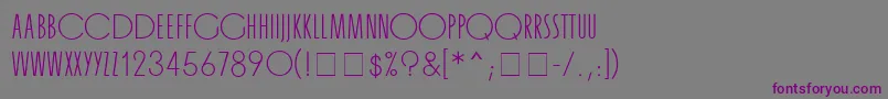 OrgandaMn Font – Purple Fonts on Gray Background