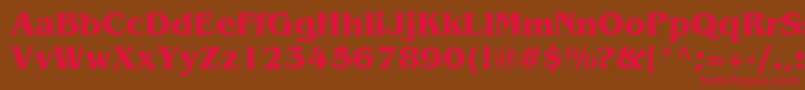 Bengbold Font – Red Fonts on Brown Background