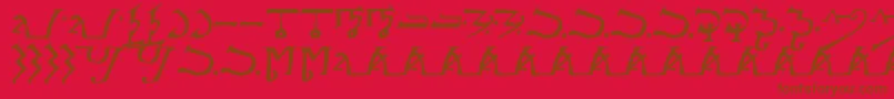 AlphabetOfTheMagi Font – Brown Fonts on Red Background