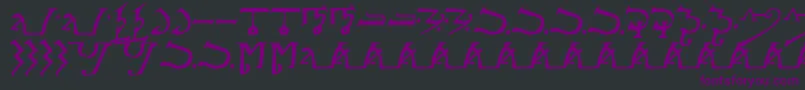 AlphabetOfTheMagi Font – Purple Fonts on Black Background