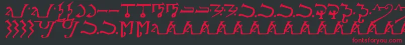 AlphabetOfTheMagi Font – Red Fonts on Black Background