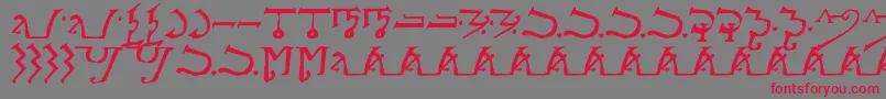 AlphabetOfTheMagi Font – Red Fonts on Gray Background