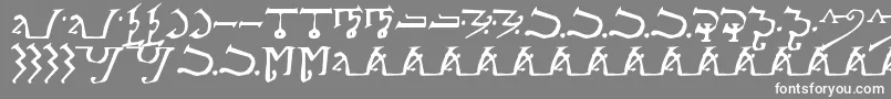 AlphabetOfTheMagi Font – White Fonts on Gray Background