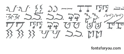 Überblick über die Schriftart AlphabetOfTheMagi