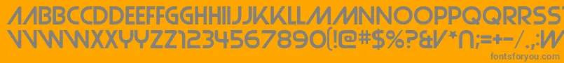 Strasua Font – Gray Fonts on Orange Background