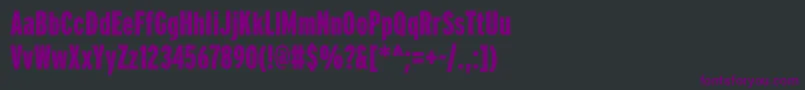 PftransitcompressedBlack Font – Purple Fonts on Black Background