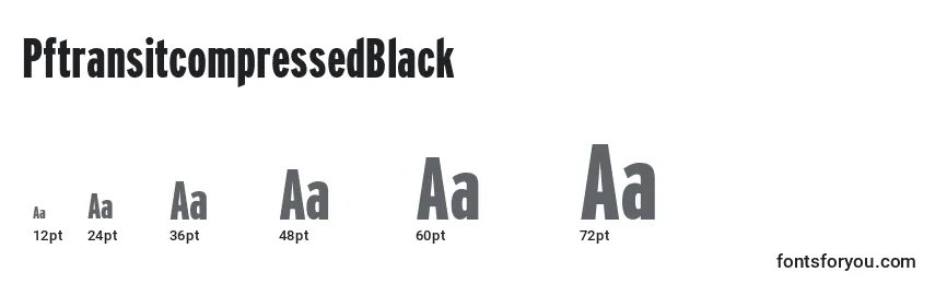 PftransitcompressedBlack Font Sizes