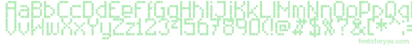 RTechnical8-Schriftart – Grüne Schriften