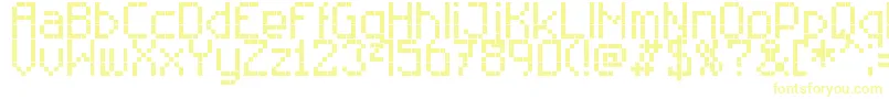 RTechnical8-Schriftart – Gelbe Schriften