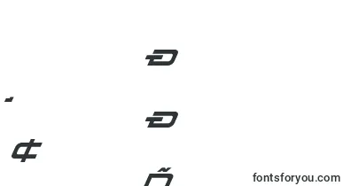 Dodger3superital font – tajik Fonts