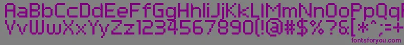 Шрифт PfTempestaSeven – фиолетовые шрифты на сером фоне