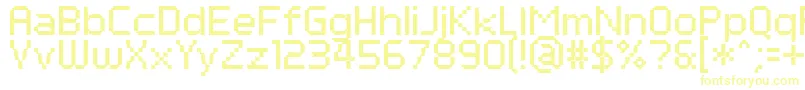 PfTempestaSeven-fontti – keltaiset fontit