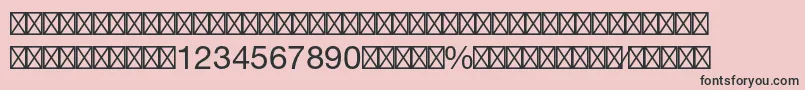 HelveticaltstdFractions Font – Black Fonts on Pink Background
