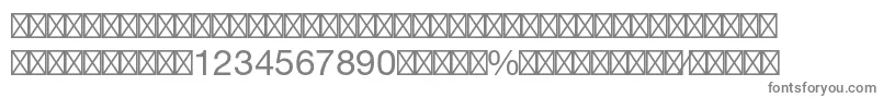 Fonte HelveticaltstdFractions – fontes cinzas em um fundo branco