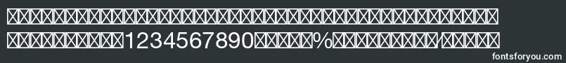 Czcionka HelveticaltstdFractions – białe czcionki