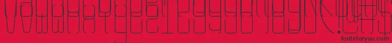 Rangy Font – Black Fonts on Red Background