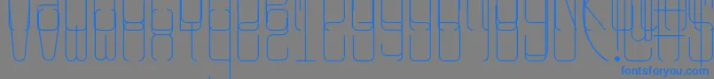 Rangy Font – Blue Fonts on Gray Background