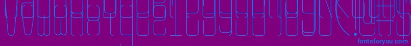 Rangy Font – Blue Fonts on Purple Background