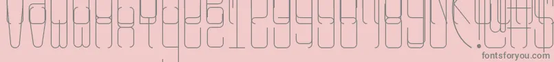 Rangy Font – Gray Fonts on Pink Background
