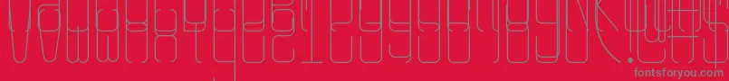 フォントRangy – 赤い背景に灰色の文字