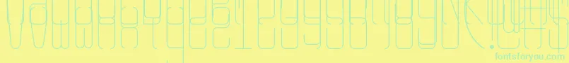 Rangy Font – Green Fonts on Yellow Background