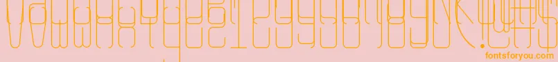 Rangy Font – Orange Fonts on Pink Background