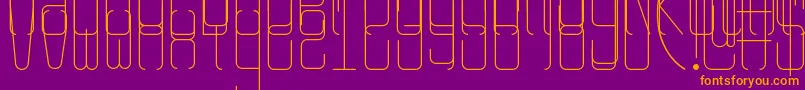 Rangy Font – Orange Fonts on Purple Background