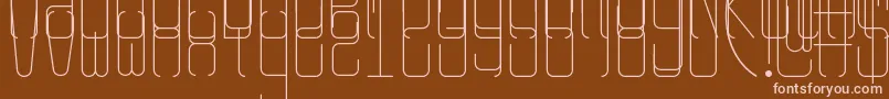 Rangy Font – Pink Fonts on Brown Background