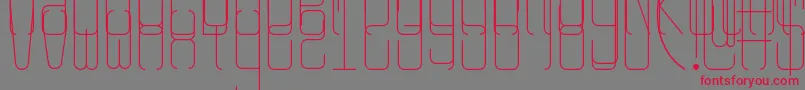 Rangy Font – Red Fonts on Gray Background