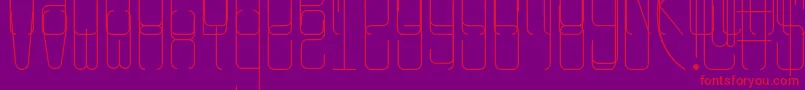 Rangy Font – Red Fonts on Purple Background