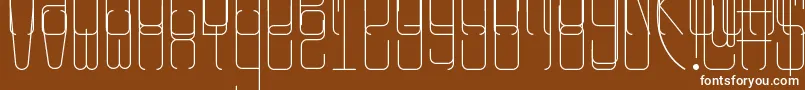 Шрифт Rangy – белые шрифты на коричневом фоне