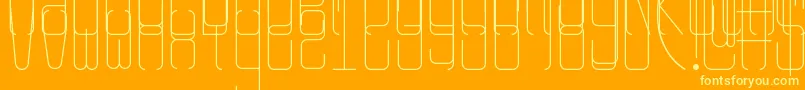 Шрифт Rangy – жёлтые шрифты на оранжевом фоне