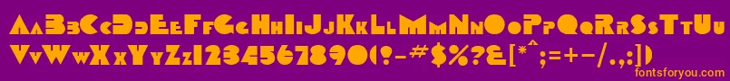 Lisätietoja DanetteRegular-fontista DanetteRegular-fontti – oranssit fontit violetilla taustalla