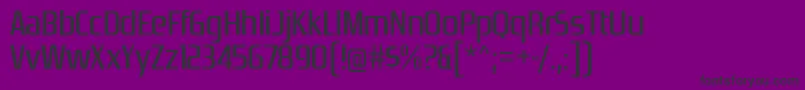 ZrnicrgRegular Font – Black Fonts on Purple Background
