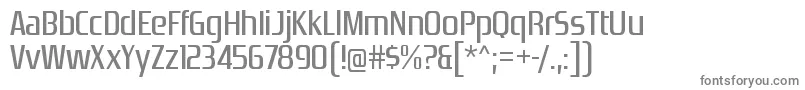 フォントZrnicrgRegular – 灰色のフォント