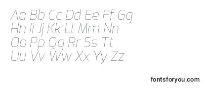 ExoThinitalic-fontti