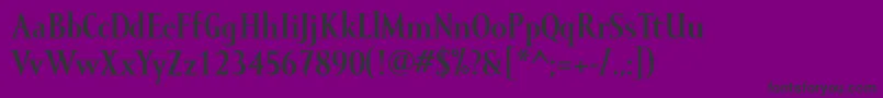 Czcionka MramorBold – czarne czcionki na fioletowym tle