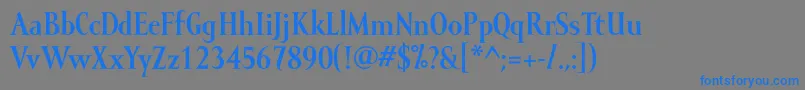 MramorBold-Schriftart – Blaue Schriften auf grauem Hintergrund